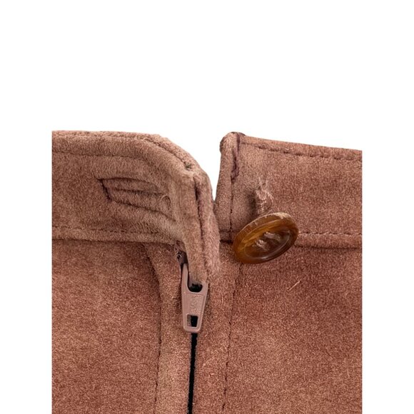 Free People Suede Patchwork High Waist Mini Skirt | Western Boho Coastal 70s 10 - Picture 8 of 16